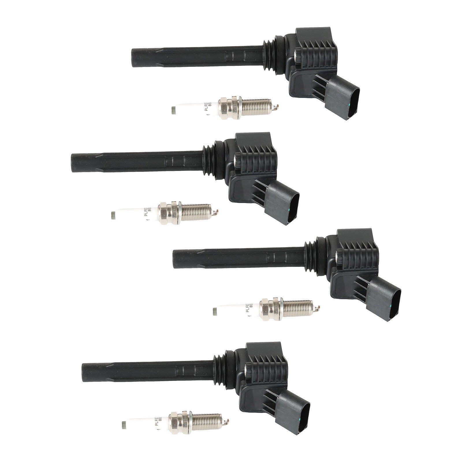 4 Ignition Coil  4 Iridium Spark Plug for Volkswagen for Jetta for Audi A4 Q5 UF765