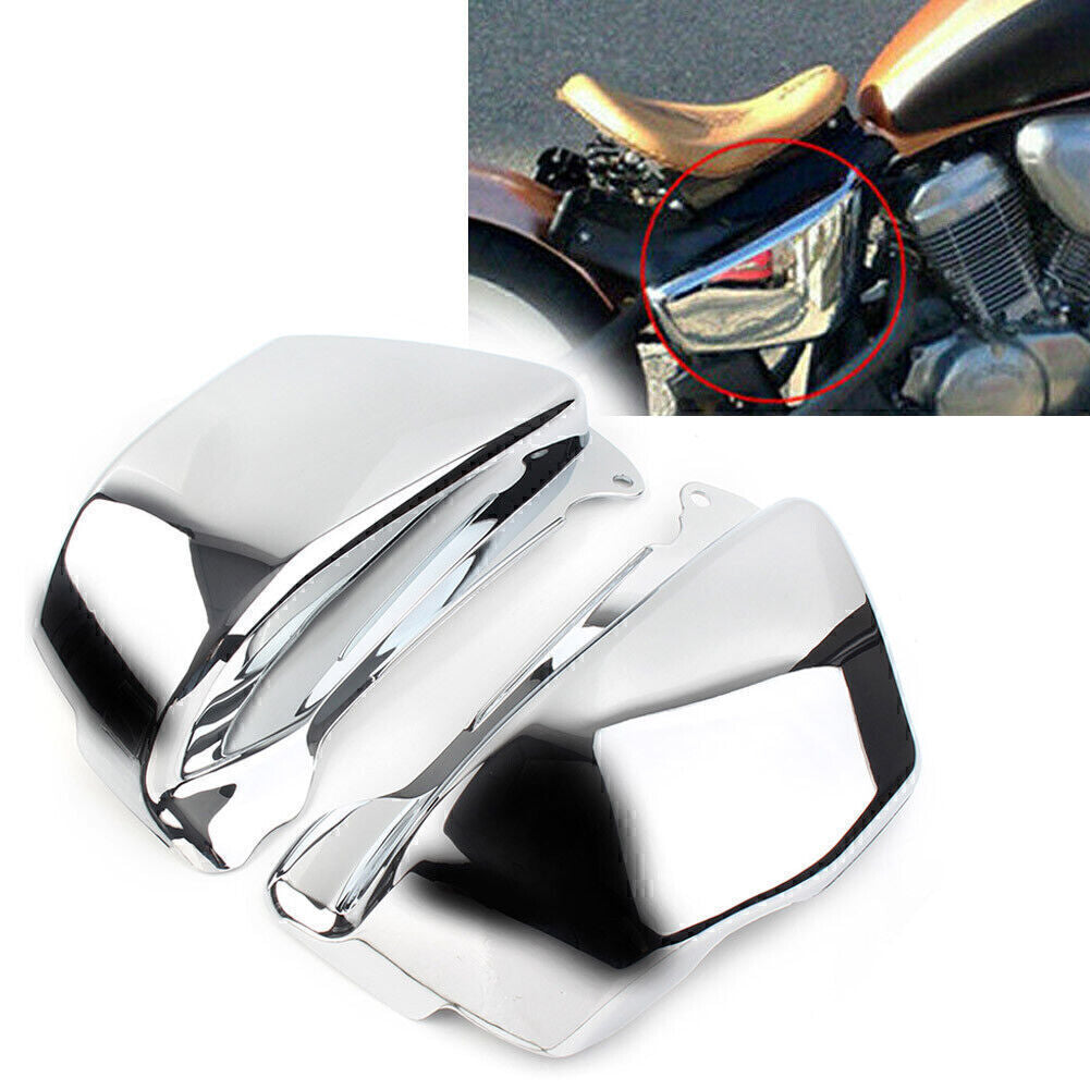 Pair Battery Side Fairing Cover Silver for Honda Magna VF 750 VF750C 1994-04 CT