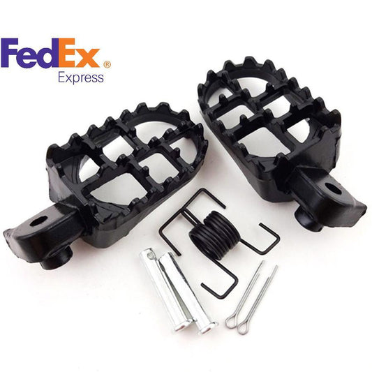 Wide Motorcycle Foot Pegs Footrest 8mm Bolt for Honda CR CRF XR for Kawasaki KLX110 Q
