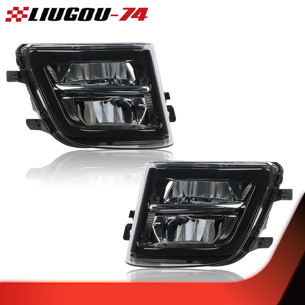 Front LED DRL Fog Lights 1 pair fit for 2012 - 2016 for 7 F01 F02 F03- v