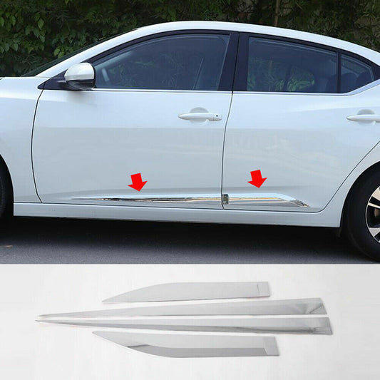 for Nissan Sentra 2020-23 ABS Chrome Body Side Door Moulding Guard Cover Trim 4X