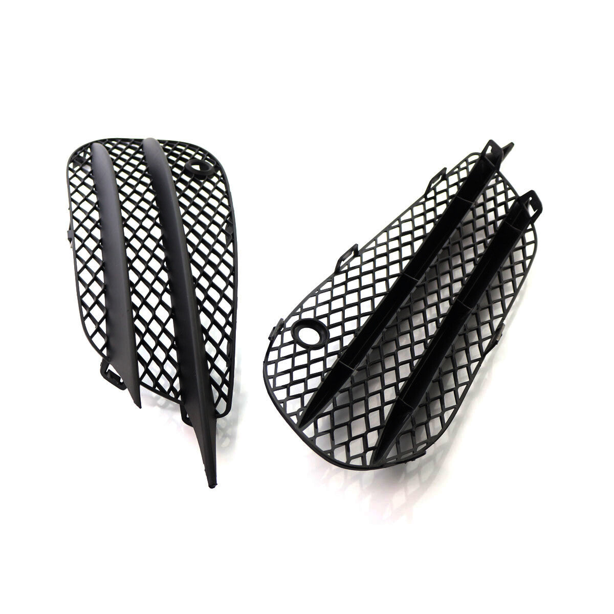 Pair Air Vent Bumper Fog Light Grill Cover for Mercedes-Benz W205 C43 15-18