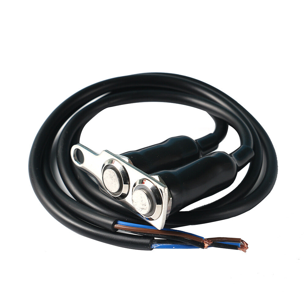 12V LED Motorcycle Dual Reset Switch Motorcycle Handlebar Switch Replacement Q