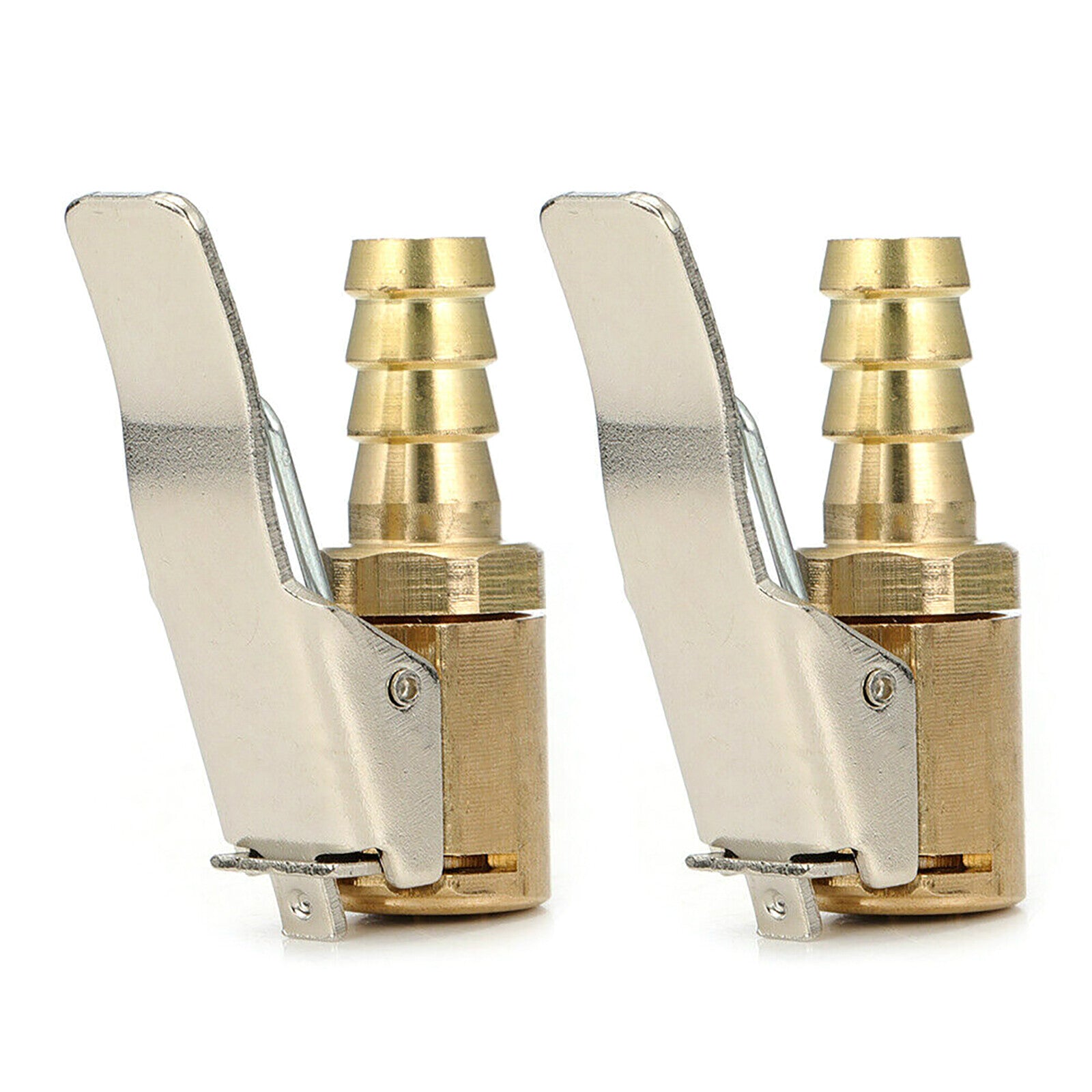 2pcs Open Flow Straight Lock-On Air Chuck Car Replacement For Tire Inflator