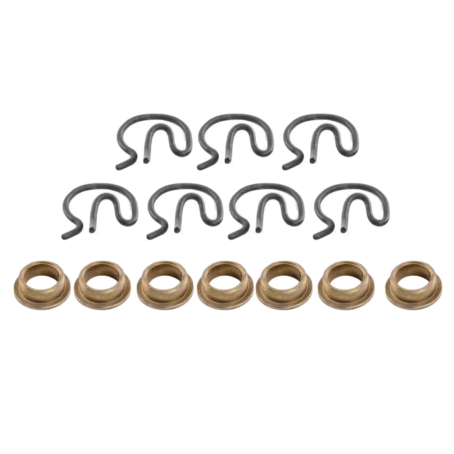 Replacement Manual Transmission Steel Shifter Bushing W/ Spring Clips 3327302 v