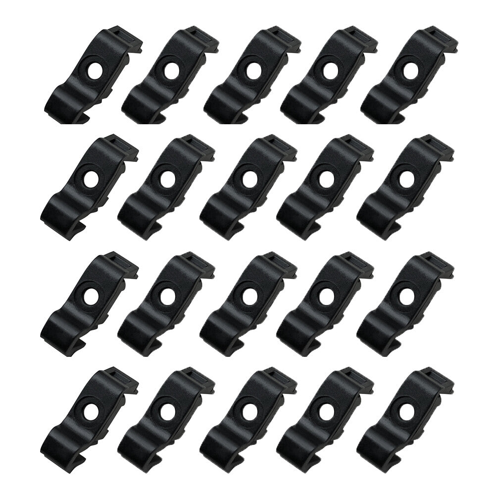 20Pcs Nylon Headlight Molding Clips 33152-TLA-A01 for Honda for CR-V 2017-2020 Black