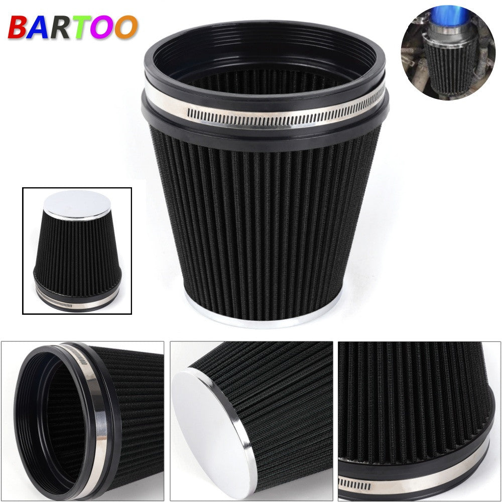 6 152mm Inlet Truck Air Intake Cone Replacement Dry Air Filter 7in Tall Black Q