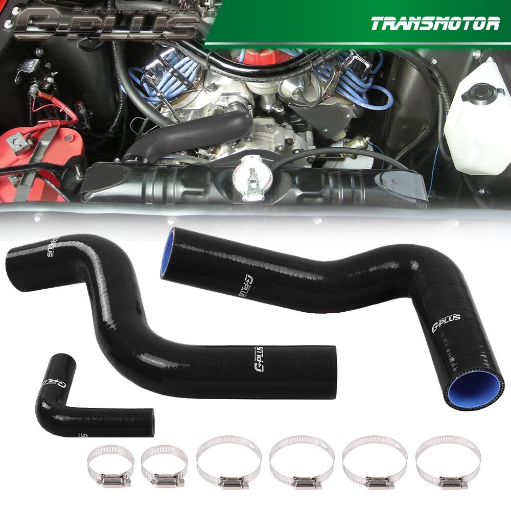 Silicone Radiator Hose Black Fits 1964 - 1968 for Mustang Cobra for Shelby 289 - 302 - v
