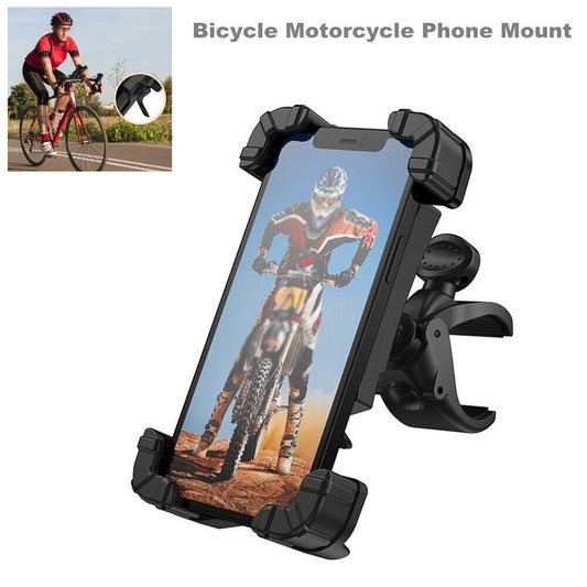 Bicycle and motorcycle phone holder, universal handlebar phone holder n