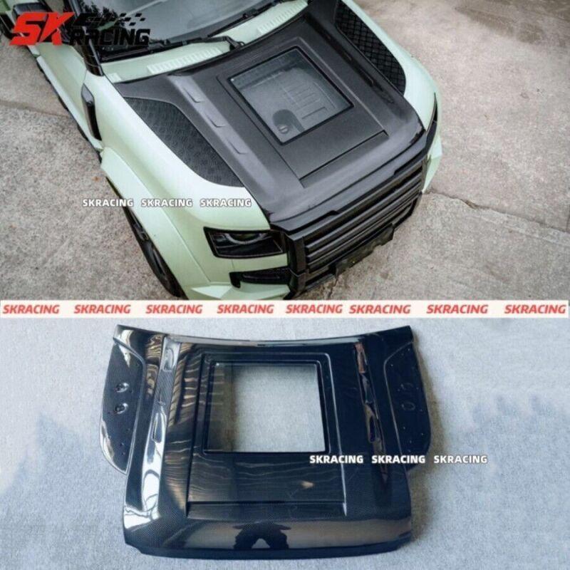 Dry carbon fiber front hood panel Enginne protective cover for Land Rover for Defender 2020-24