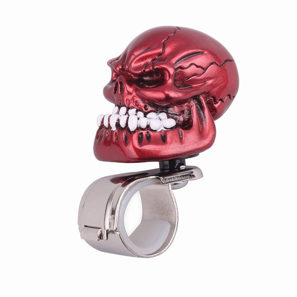 Universal Red Skull Head Steering Wheel Knob Booster for Auto/Truck/ for Golf Cart