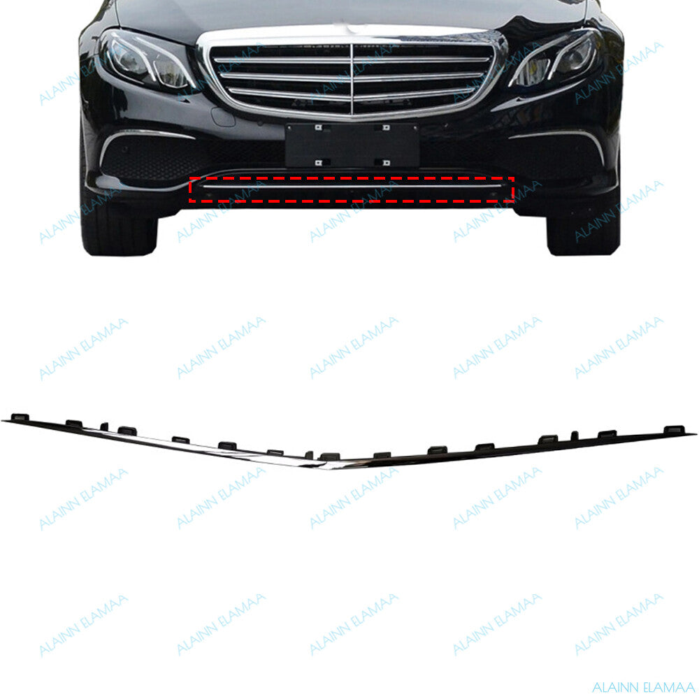 Front Bumper Lip Molding Trim Fit for Mercedes W213 E-Class 2017-2020 E300