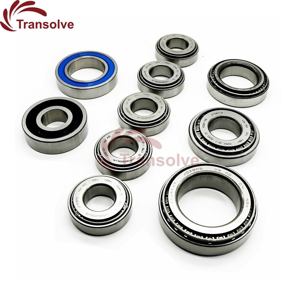 0AM DQ200 DSG 7 Speed Auto Transmission Bearing Kit 10PCS/SET for VW for AUDI for SKODA