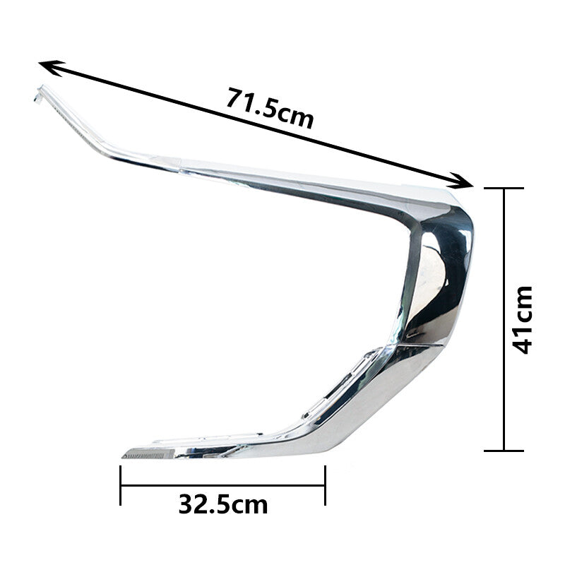 3PC For 2016-2022 for Mitsubishi Outlander / PHEV Front Bumper Chrome Molding Left
