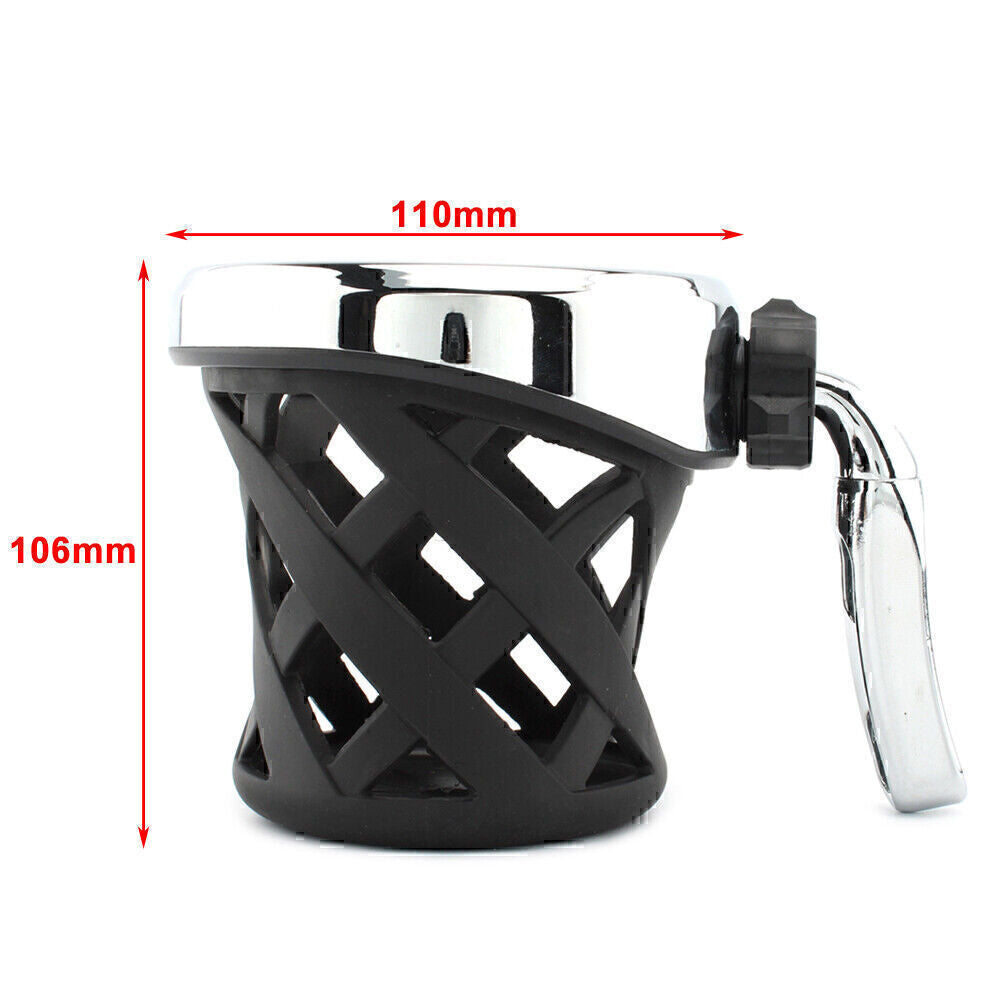 Handlebar Cup Holder Drink W/ Mesh Basket Mount Universal Fit for BMW R18 Motorcycle Q