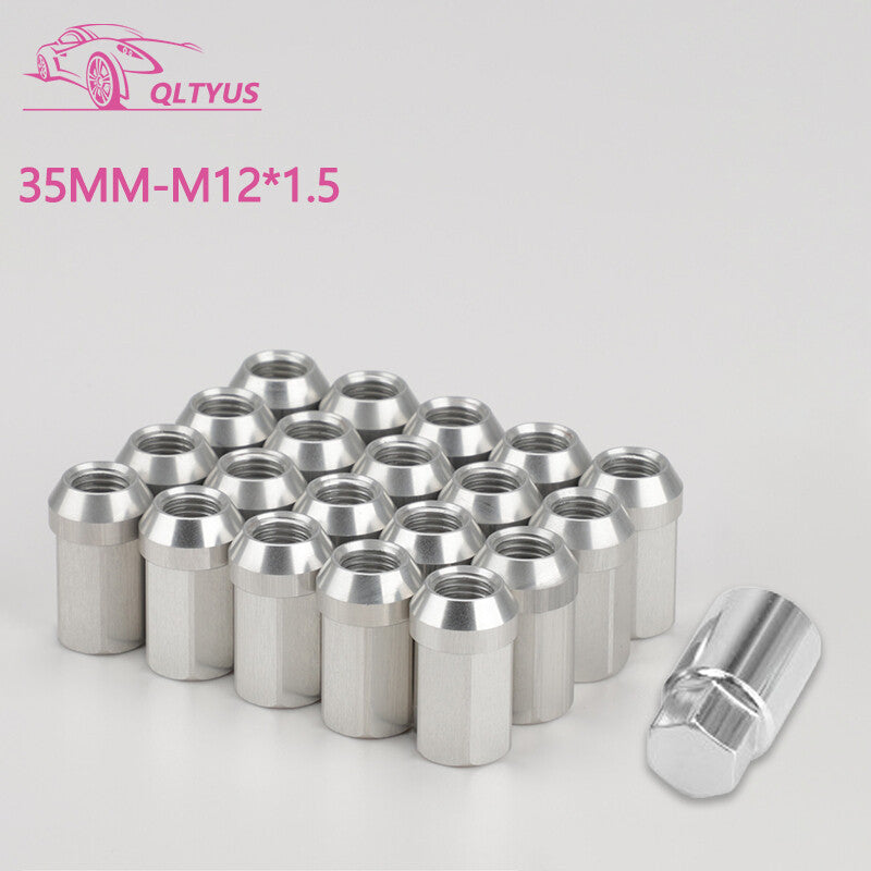 20PC 35MM 19 HEX M121.5 Aluminum Wheel Lock Nuts Wheel Lug Nuts Anti Thef