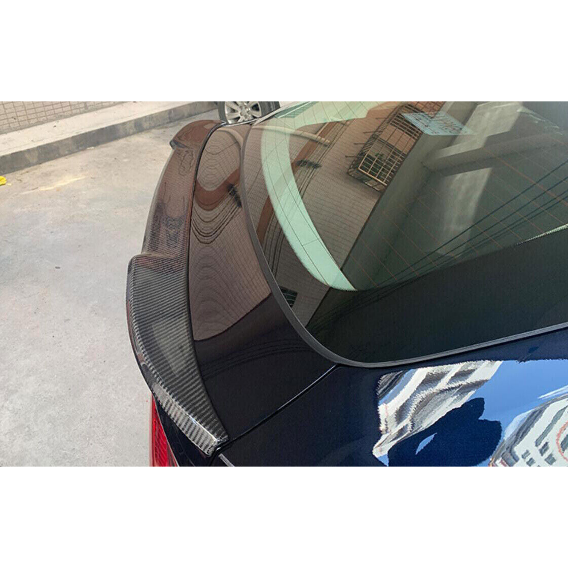 For 2019-2021 for BMW X4 G02 Real Carbon Fiber Rear Trunk Tail Wing Spoiler Lip Trim