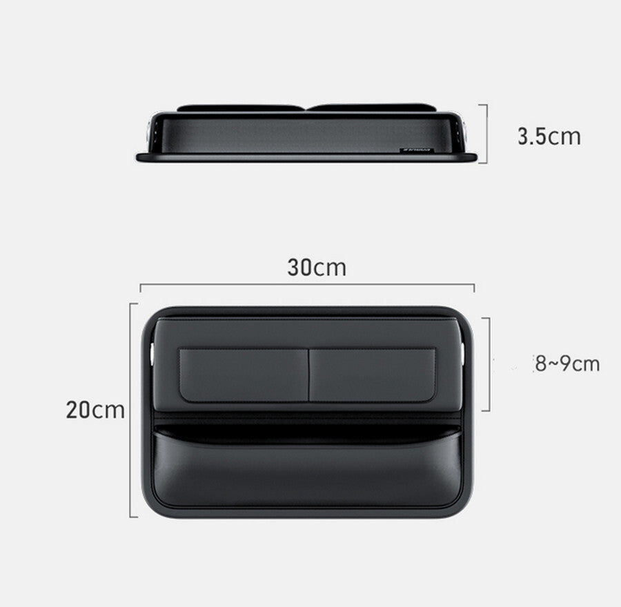 Car Center Console for Seat Gap Storage Organizer Box PU Leather Auto Accessories Q