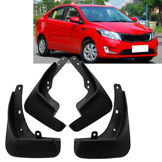 4x Front & Rear Deluxe Molded Splash Guard Fit 2012-2017 for KIA RIO UB SEDAN Q