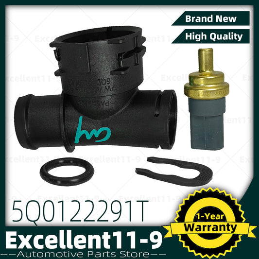 Lower right radiator coolant flange kit for Audi A3, Q2, Q3, TT, for Jetta , for Golf , GTI - n