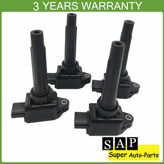 Set of 4 New Ignition Coils PE20-18-100A for Mazda 3 6 CX-9 CX-5 CX-3 12-18