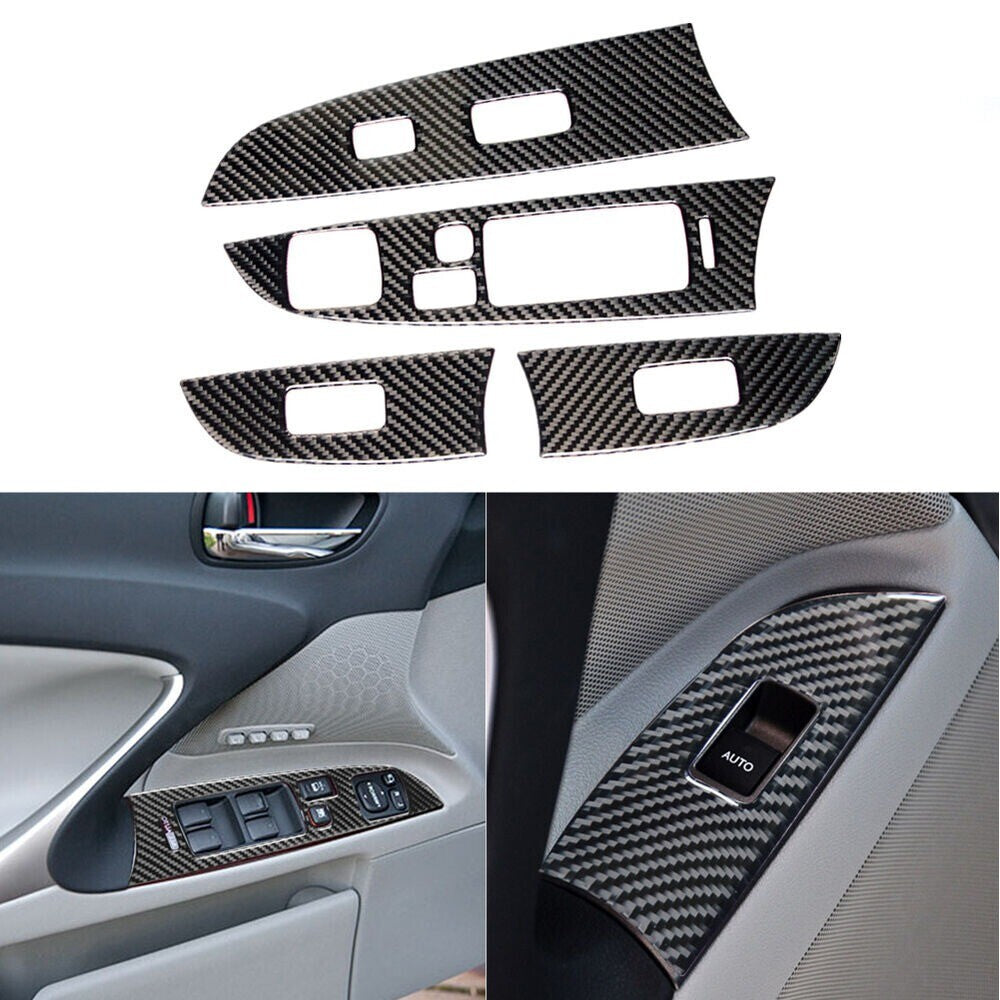 Black Interior Window Switch Panel Trim Cover for Lexus IS250 2006-2010 New n