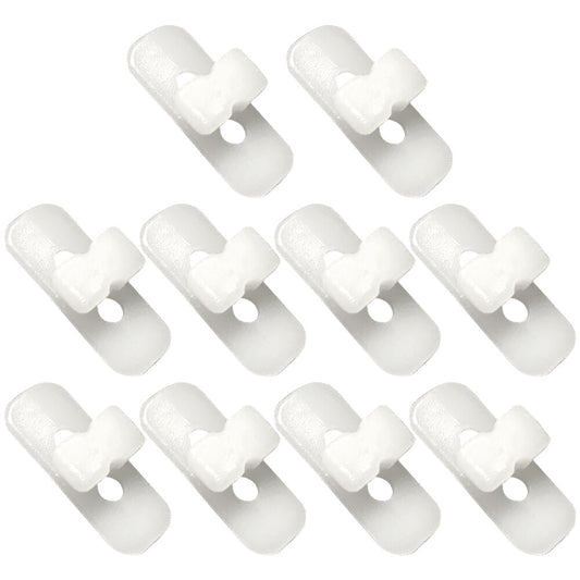 10Pcs Body Moulding Trim Clip Clamp White For 1985-1995 W124 S124 C124 E-Class