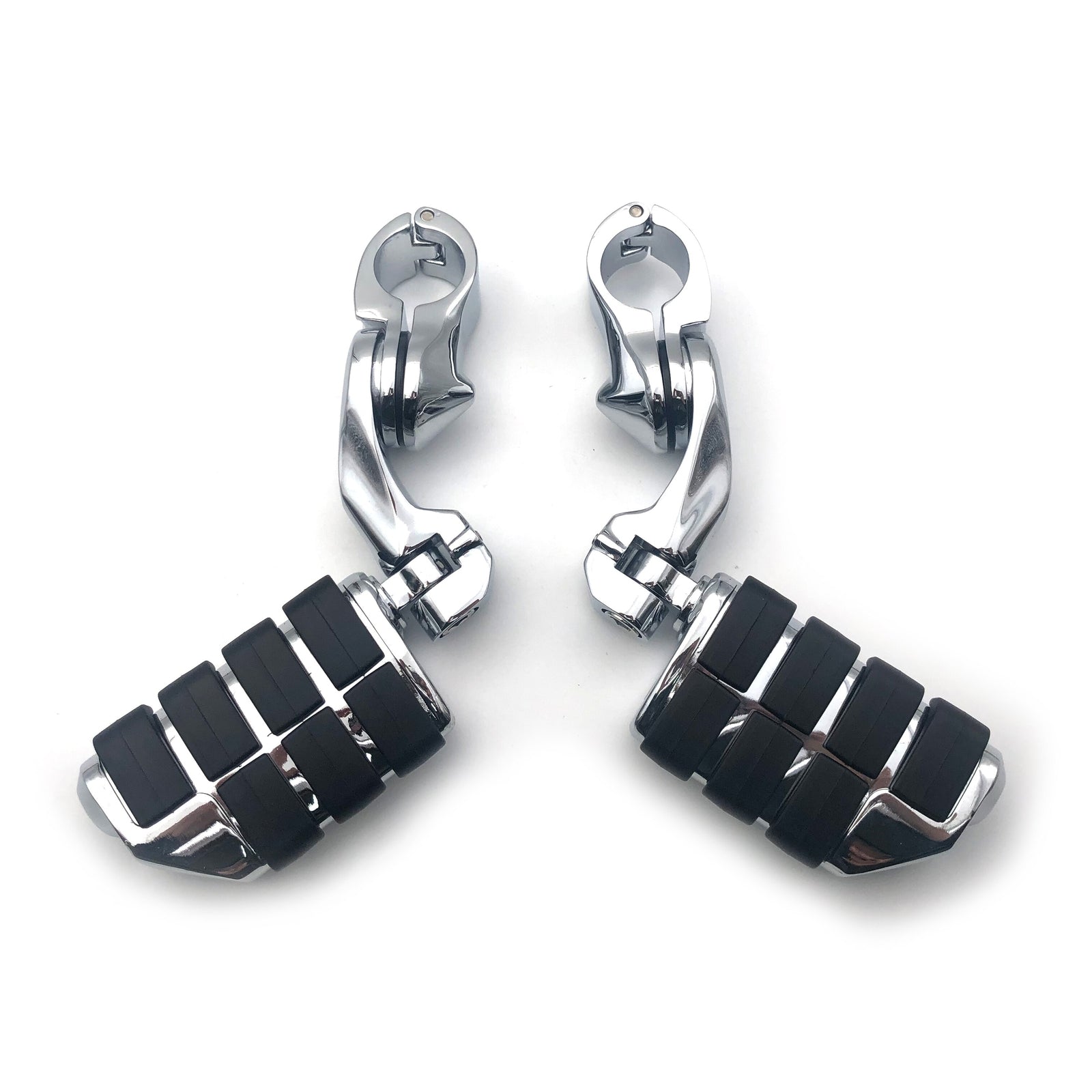 1-1/4 Highway Motorcycle Foot Pegs Pedals Crash Bar for Harley Davidson Chrome