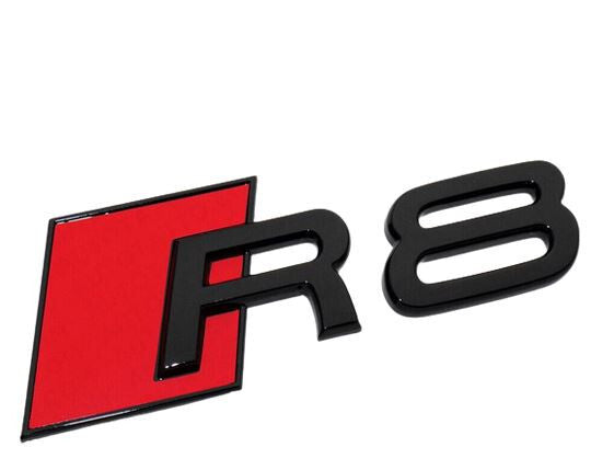 for Audi A5 Coupe Badge Ring Cover Front Grill Badge Decal Gloss Black 2020 - 2022- v