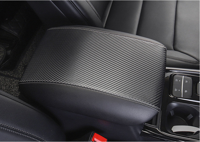 One polyurethane synthetic leather cover for the interior armrest box, suitable for Toyota Tacoma 2016-2022.