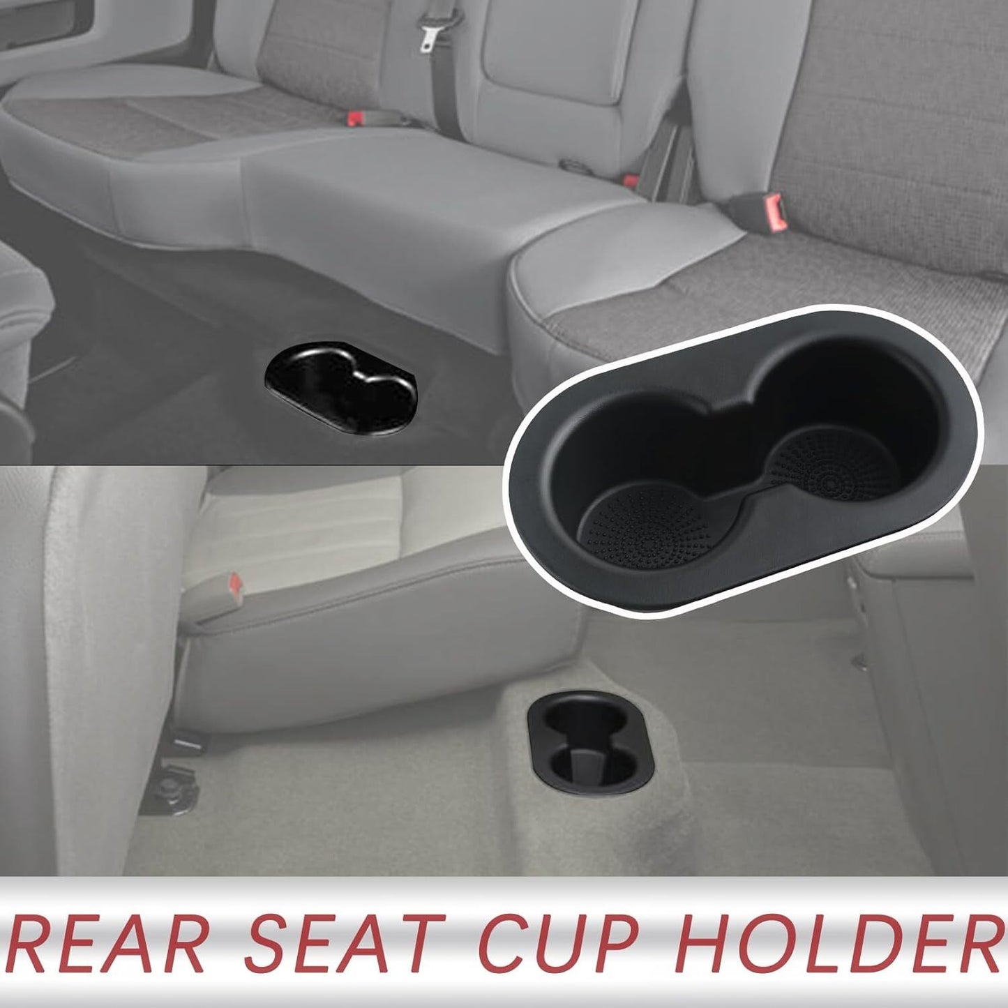 5HD65DX9AC Rear for Seat Cup Holder for 2002-2019 for Dodge for Ram 1500 2500 Replacement Part n
