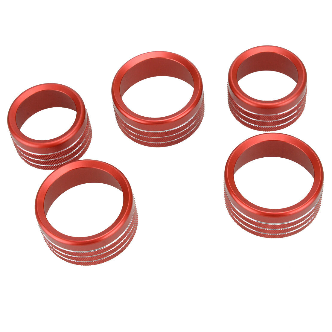 Aluminum Center AC Control Knob Ring Covers Fit for Dodge for Ram 1500 2018-20
