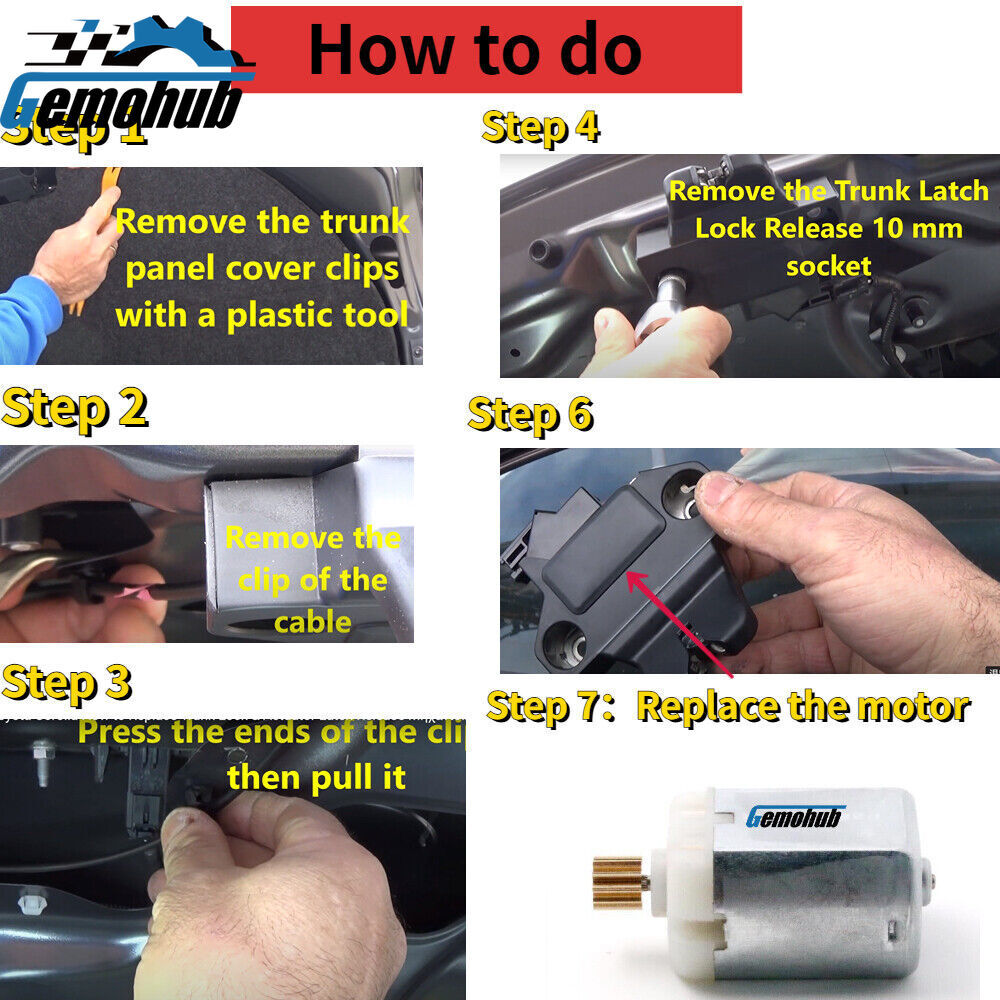 Electric Trunk Lock Latch Motor For 2013-2015 for VW XL1 2005-2013 for Seat Exeo