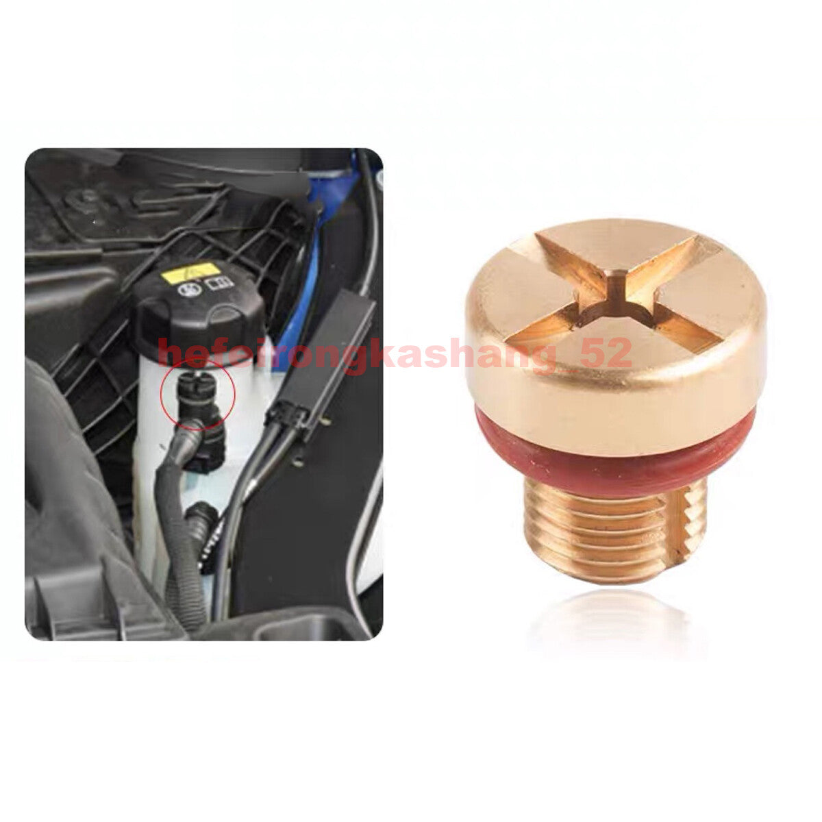 5 Radiator Coolant Expansion Tank Bleeding Screws 11537793373 for BMW E90, E93, F10