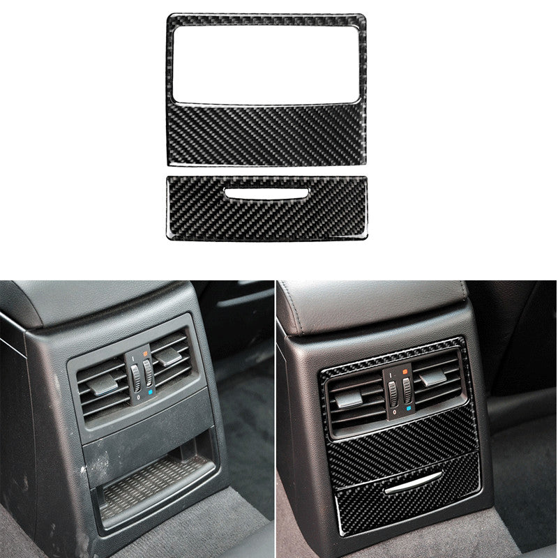 Carbon fiber outlet of rear air conditioning trim for BMW E90 2006-2011
