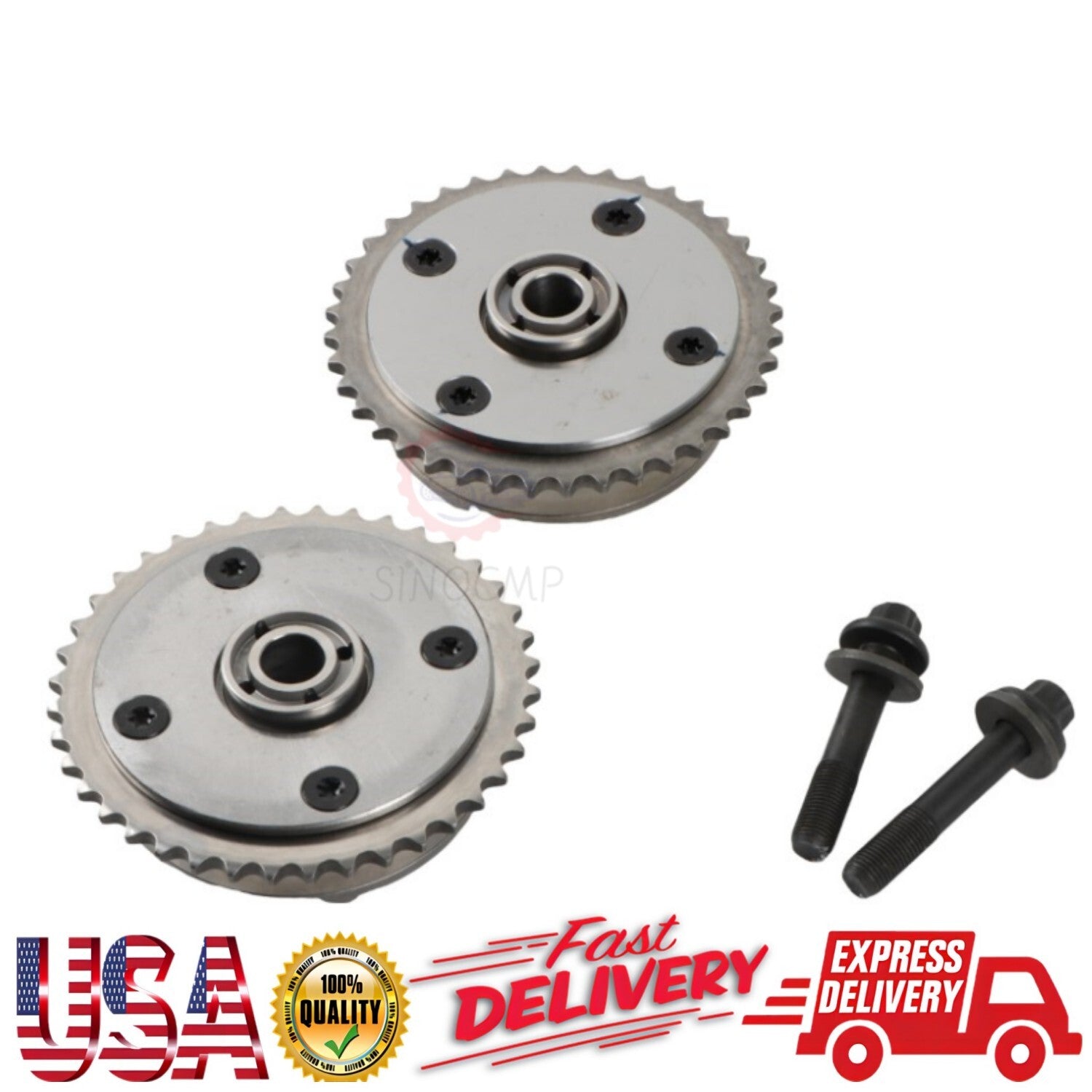 2x Intake Exhaust Camshaft Phaser VVT Gear Bolts 11367536085 For 07-16 Cooper