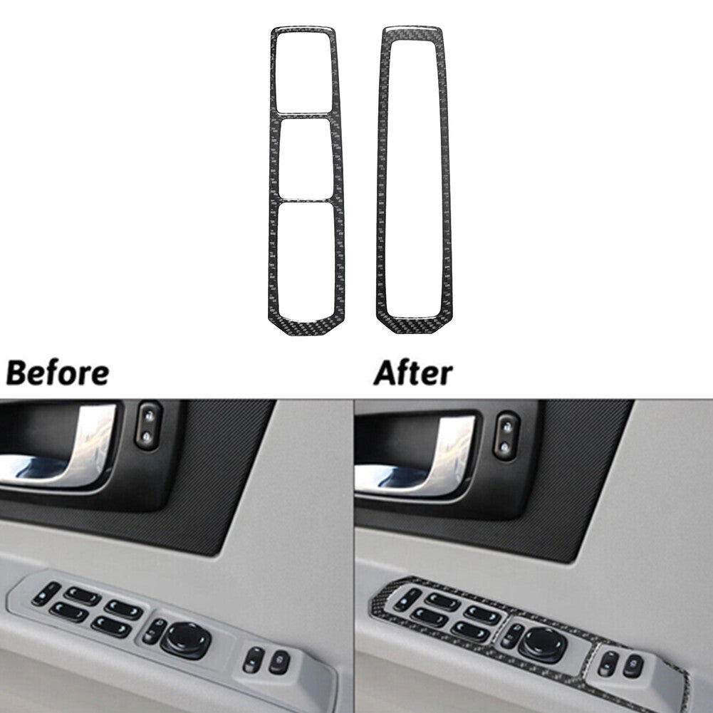 Carbon Fiber Center Console Panel Cover Trim for Honda for Civic Si 2002-2005 v