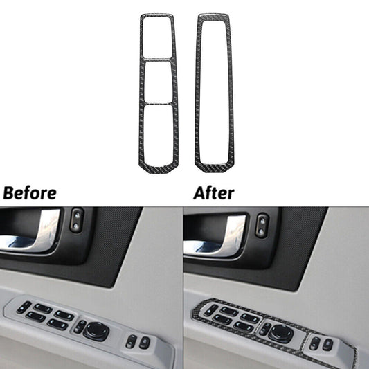 Carbon Fiber Center Console Panel Cover Trim for Honda for Civic Si 2002-2005 v
