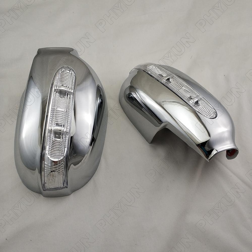 For 1993-1997 for Toyota for Corolla Side Mirror Cover Housing Trims with LED Light 2Pcs