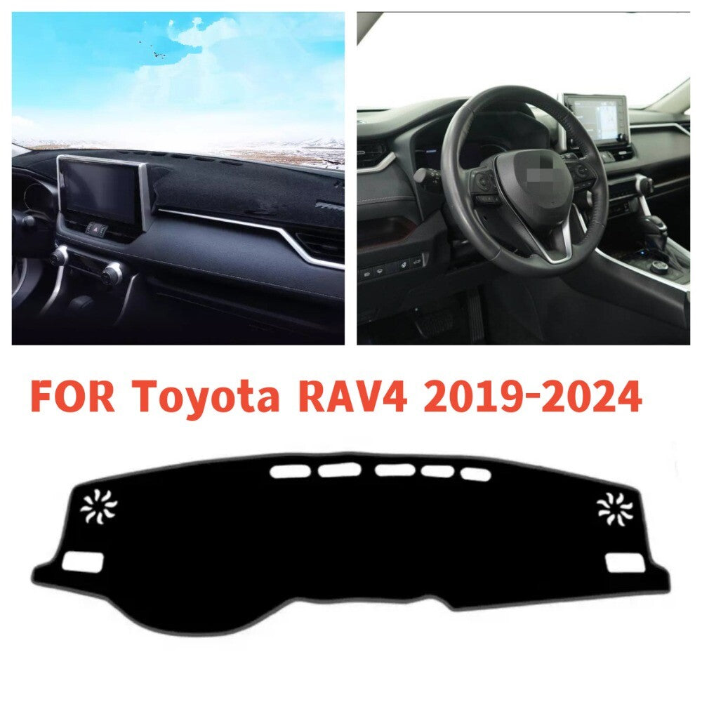 DASH COVER MAT DASHBOARD FOR RAV4 2019-2024 Black Accessories New n