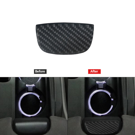 Carbon Fiber Armrest Compartment Handle Trim Cover for Honda Accord Sedan 08-12