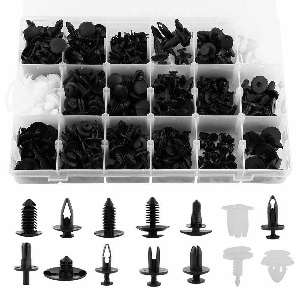 415Pcs 18 Size Plastic Trunk Screw Retainer Panel Bumper Fastener Clip Fit for Ford