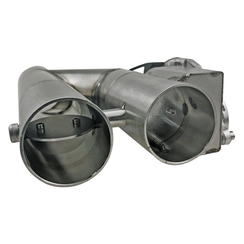 2'' Double Electric Exhaust Control Valve Downpipe Kit Dual-flap wireless Remote Q