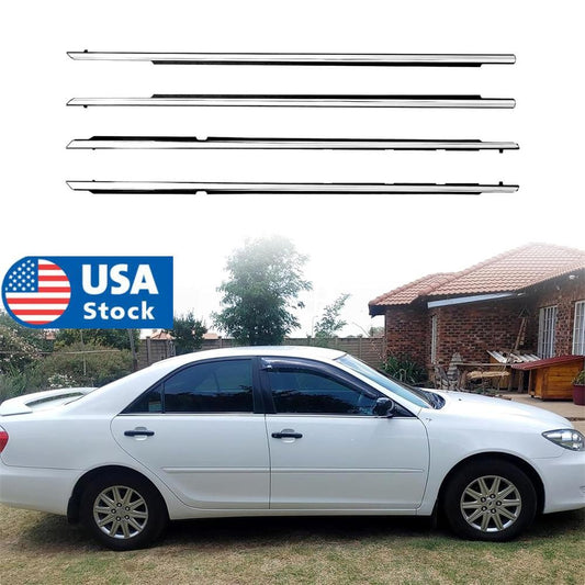 Chrome Front Rear Door Belt Moulding SET 7571033080 for Toyota for Camry 2002-2006