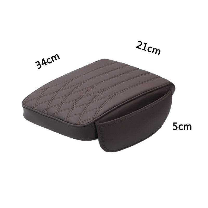 Universal Car Armrest Cushion Protector Cover Center Console Box Mat with Storage Pockets n