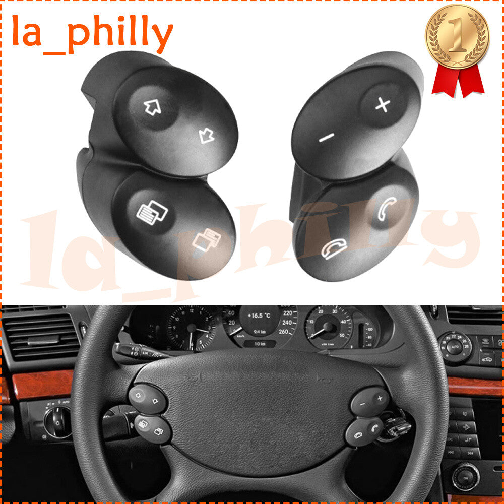For 2003-11 for Mercedes W219 CLS550 CLK500 Steering Wheel Control Switch Set Black