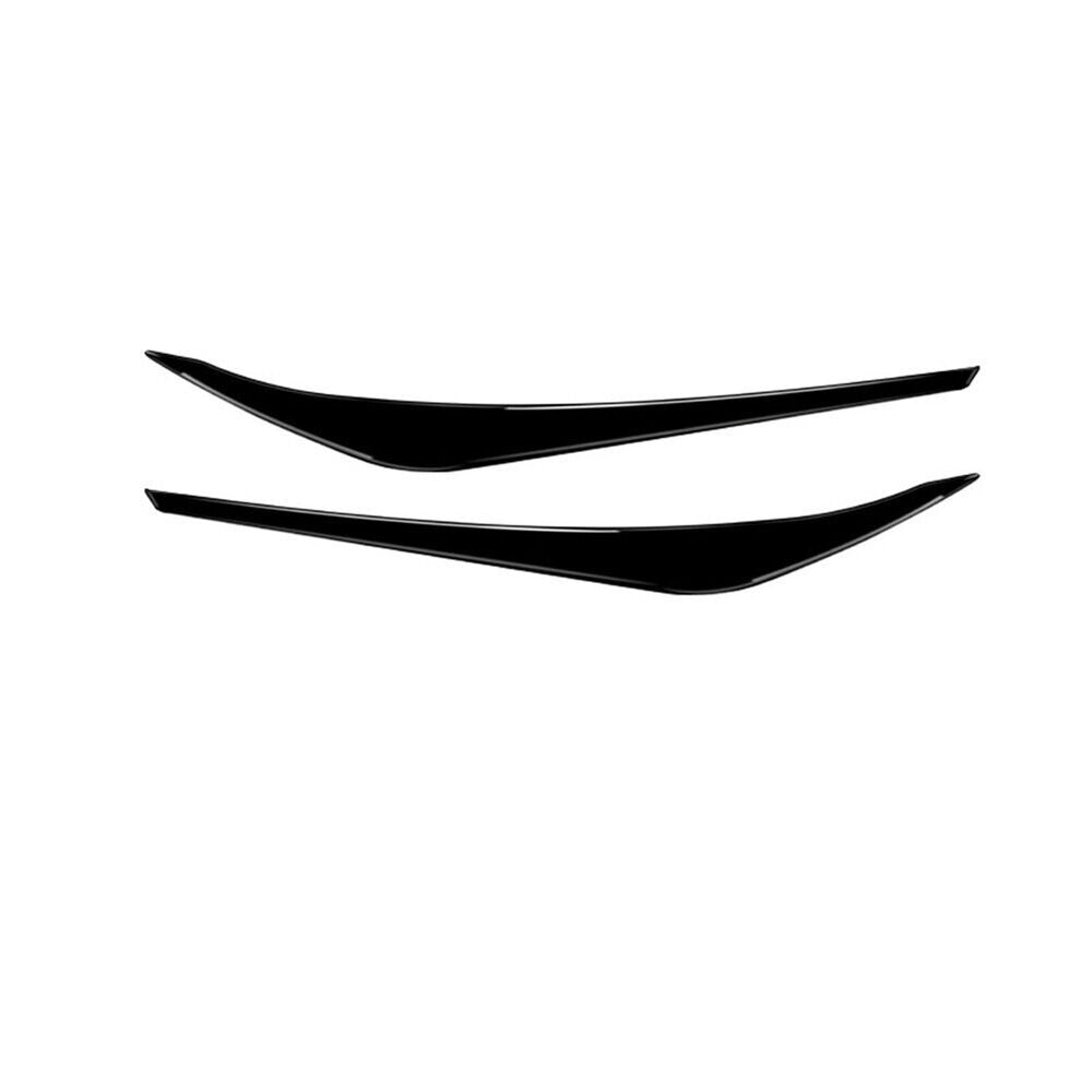 2Pcs Piano Black Headlight Eyebrow Cover Trim for Hyundai for Elantra 2016-2018 New n