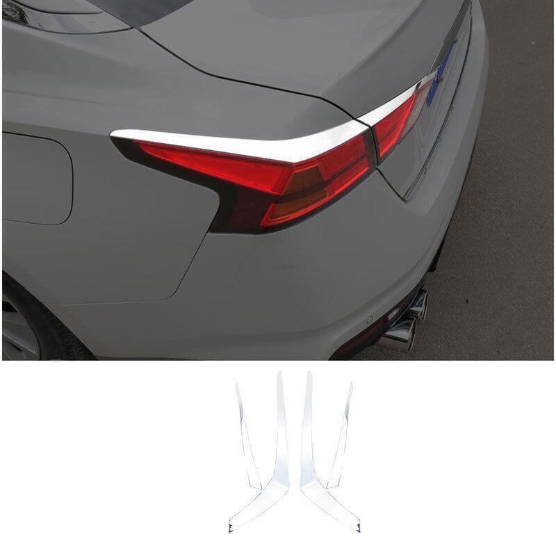 for Nissan Altima/Teana 2019-22 Chrome Steel Rear Tail Light Lamp Strip Trim 4X
