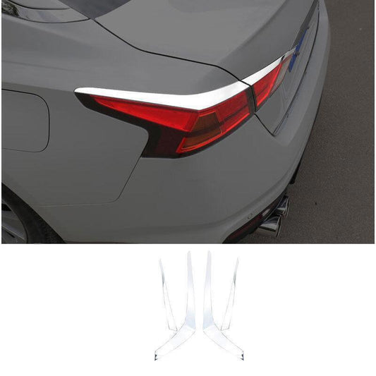 for Nissan Altima/Teana 2019-22 Chrome Steel Rear Tail Light Lamp Strip Trim 4X