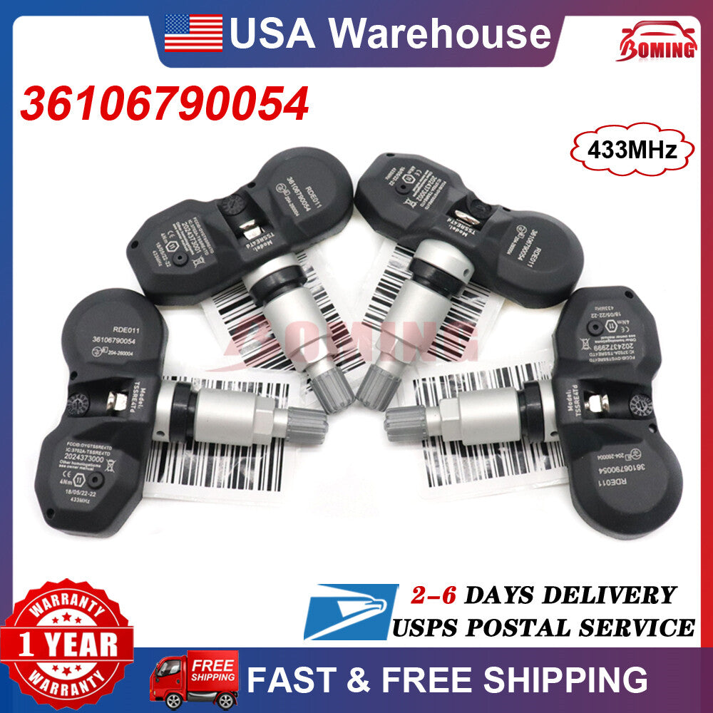 4PCS NEW Tire Pressure Sensor TPMS 36106790054 for BMW X3 X5 Z4 for MINI 433MHz